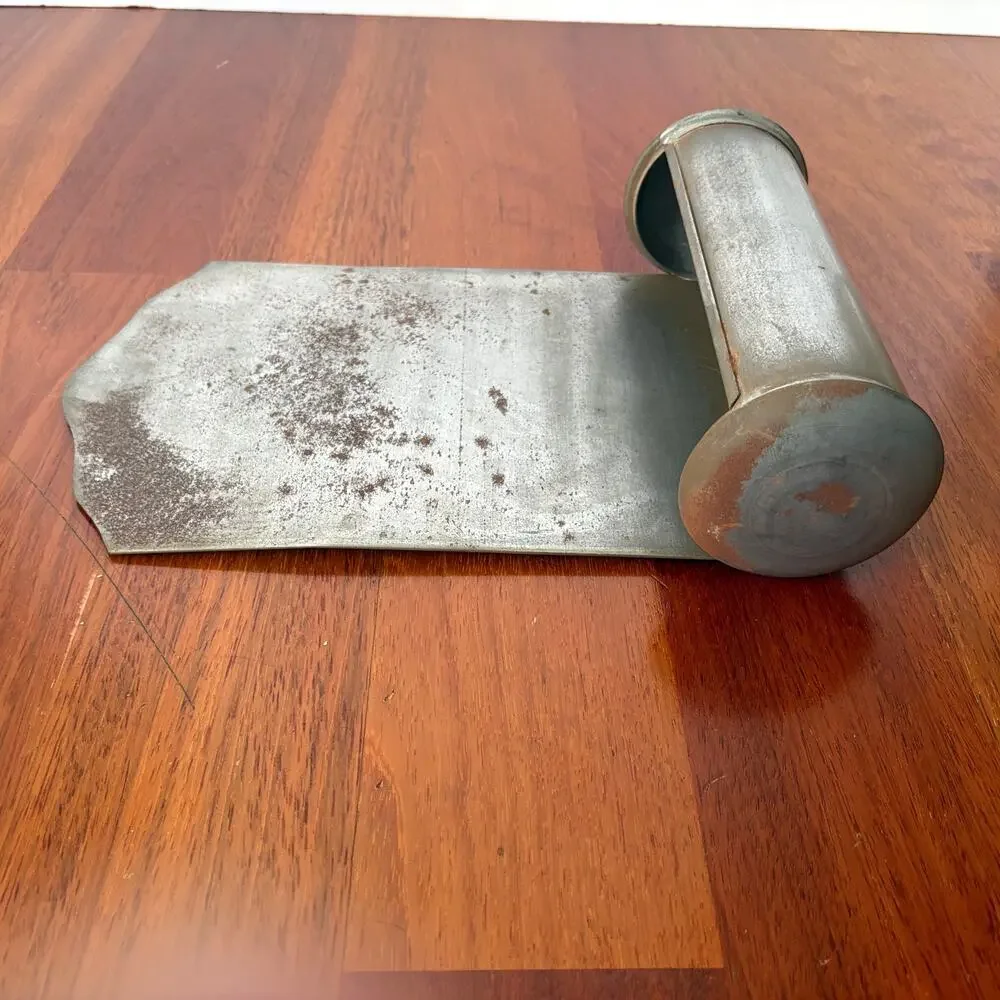 Vintage Metal Match Holder Wall Mount Fireplace Rustic Farmhouse Decor
